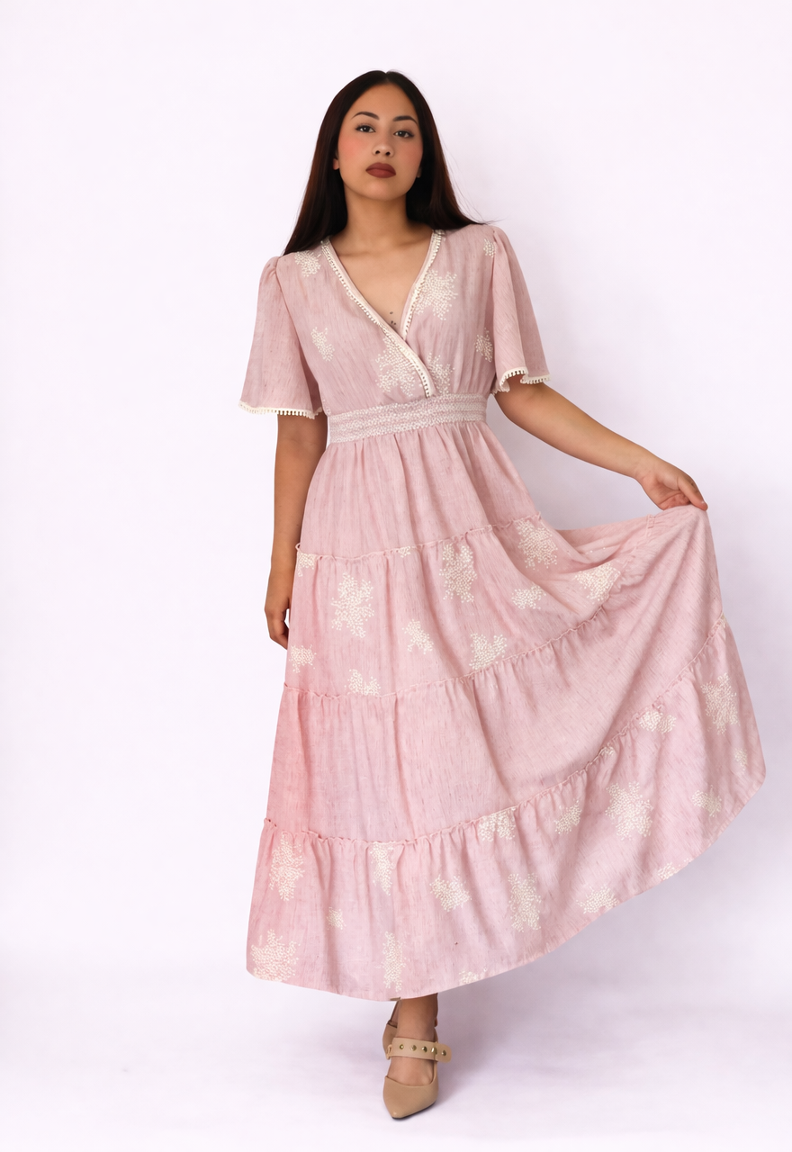 Vestido Primavera - Rosa