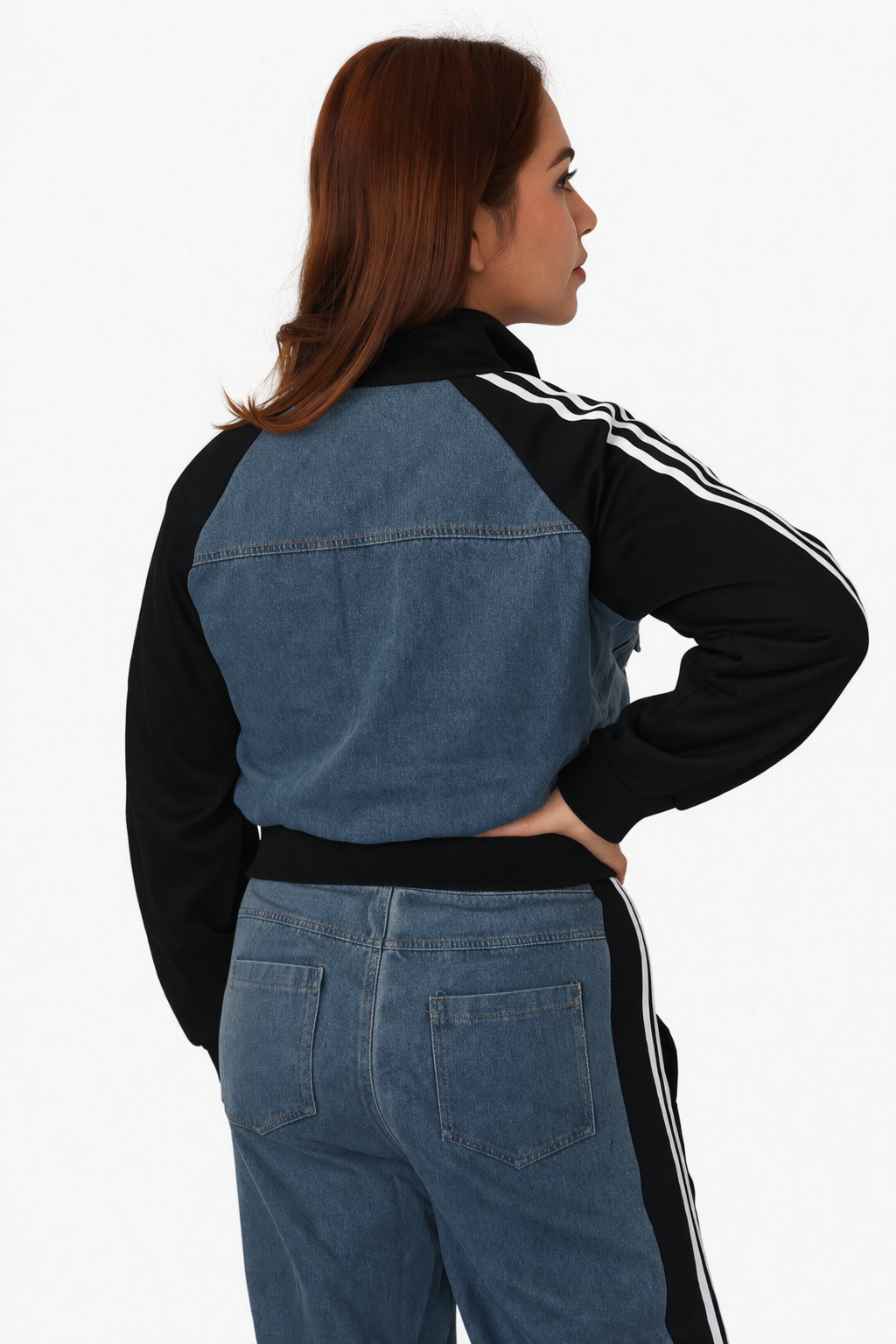 Vestido Denim Duo - Mezclilla/Negro