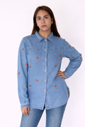 Camisa Denim Bordada