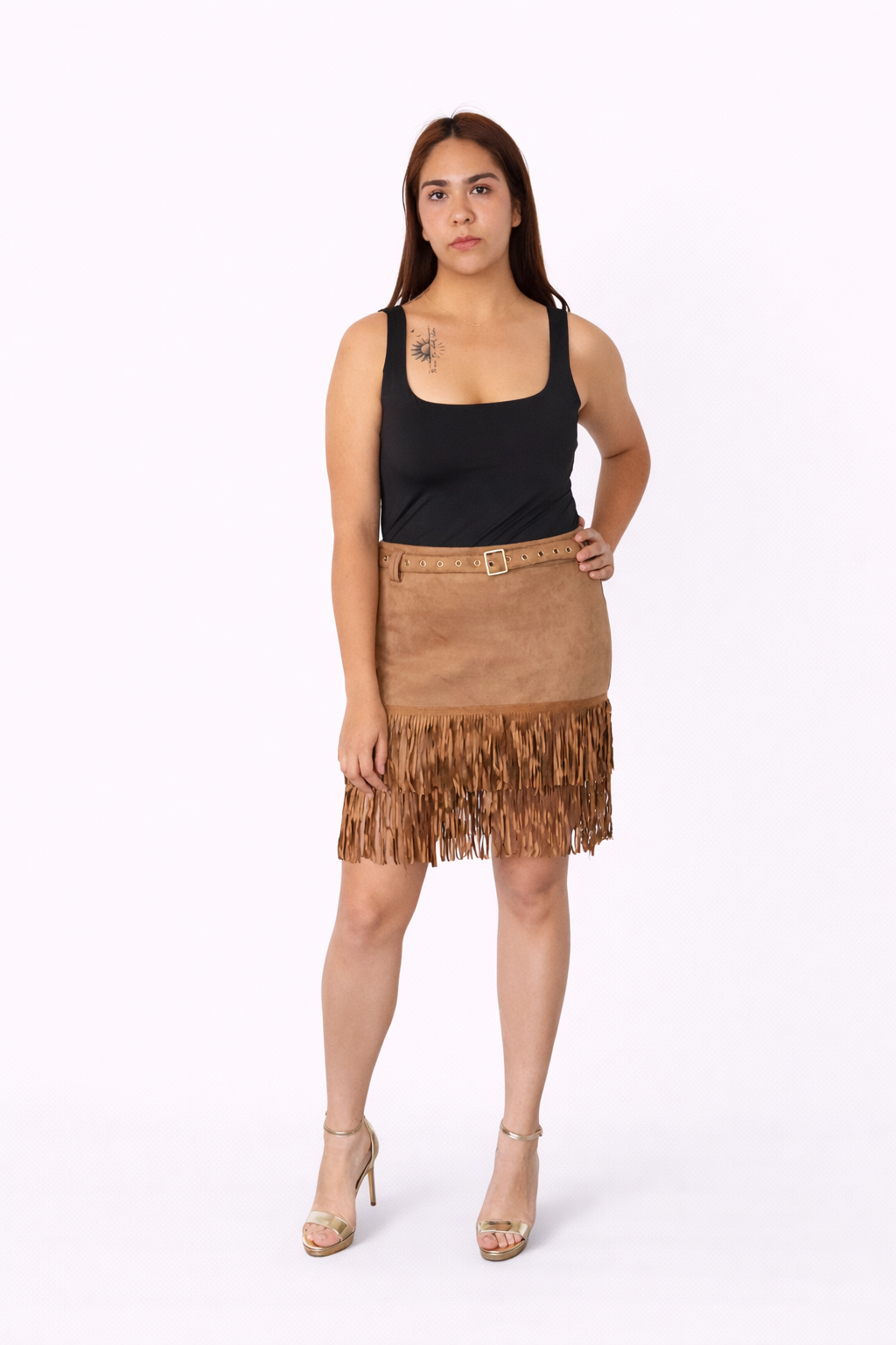 Falda Savannah Fringe