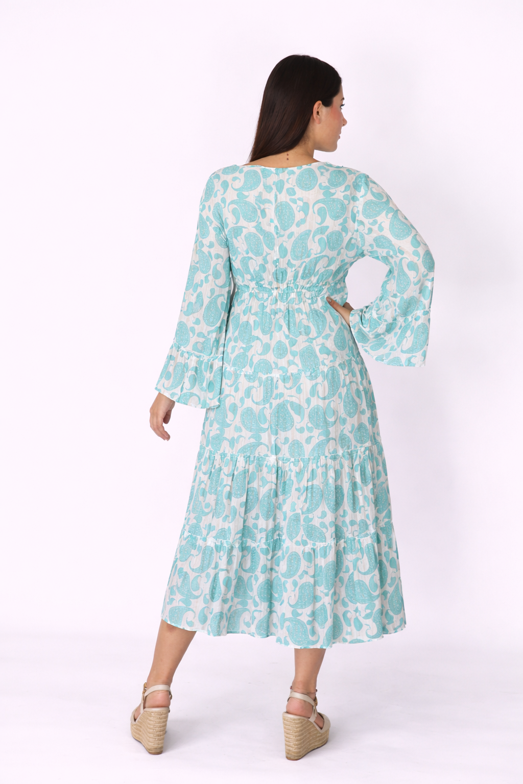 Vestido Aqua Bloom